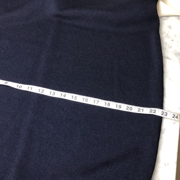 ST.JOHN  Navy Blue and White Dress Size 16 - Picture 11 of 16